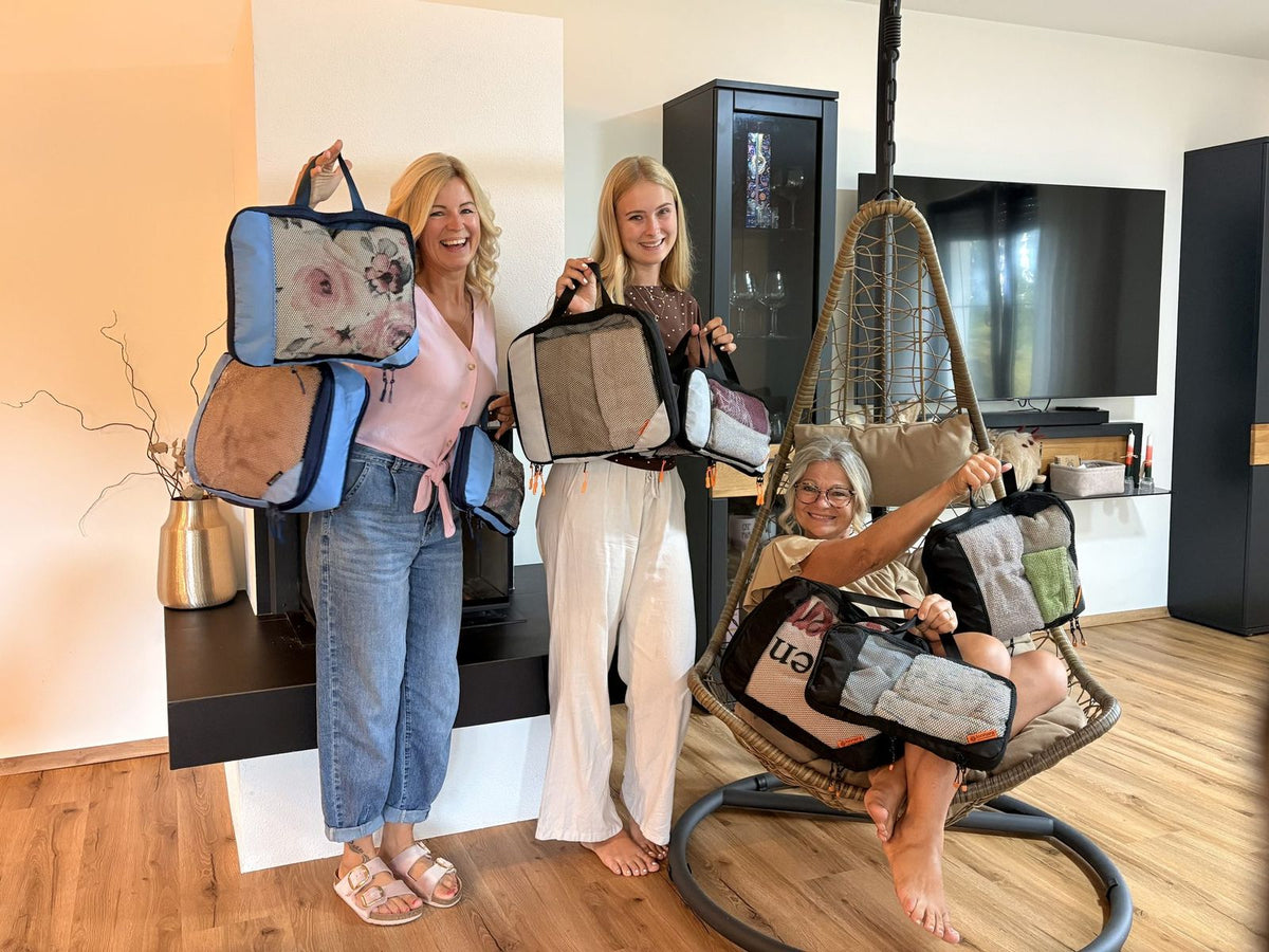 Familienurlaub, drei Sets